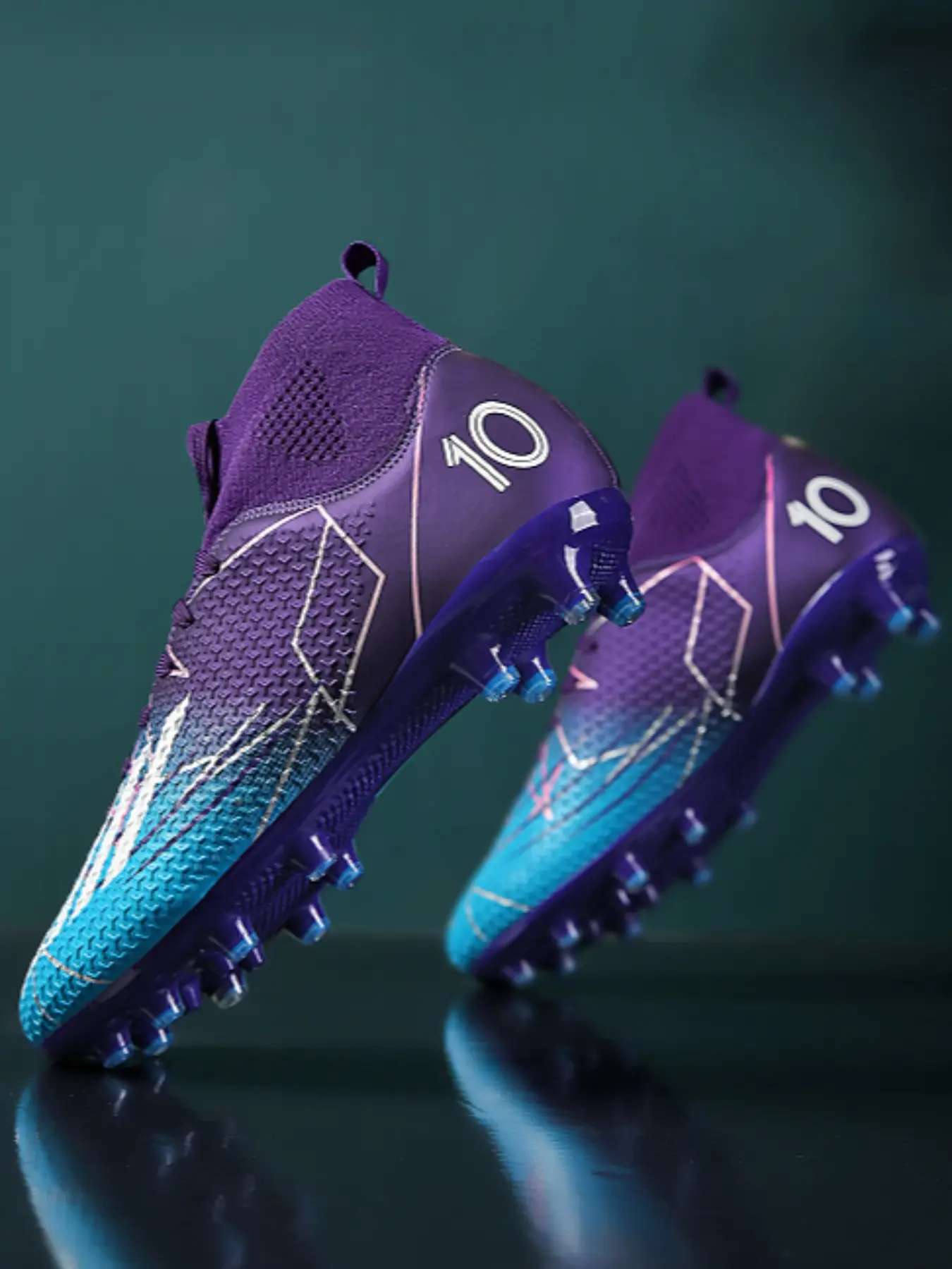 Men's Sports Football Shoes, Sports Lace Up Soccer Shoes, Football Cleats, Football Boots, Performance Boot, Football Field Boots, Tf Soccer Shoes, Training Shoes for All Seasons