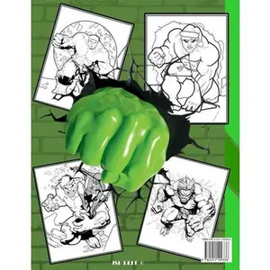 Hulk Coloring Book: Amazing Fun Coloring Adventures for Kids, Draw Deluxe Edition -- Ish Belk, Paperback