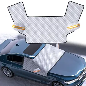 Car Front Windscreen Covers ,Windshield Sun Shade Cover with 8 Magnetic Edges - Side Window Protector for Cars, SUVs, RVs, Vans and Trucks (109'' x 69'')