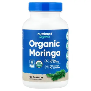 Nutricost Organic Moringa, 180 Capsules (500 mg per Capsule)