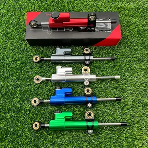 Adjustable Motorcycle Steering Stabilizer, Aluminum Alloy Motorcycle Steering Damper Stabilizer, Motorcycle Accessories for Modification, Motor Parts Accessories