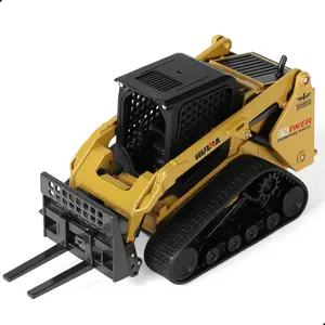 Forklift Construction Toys, Die-cast Scale All Metal Mini Construction Vehicle Fork Truck, Collection Forklift Desk Decoration Toy Gift for Kids Adult-Yellow