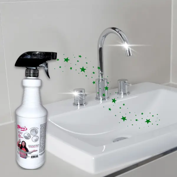 Caro's Soap Scum & Hard Water Remover 32 fl.oz - Ready to use Bathroom Cleaner- Sinks, Showers, Toilets, Glassshower, Porcelin