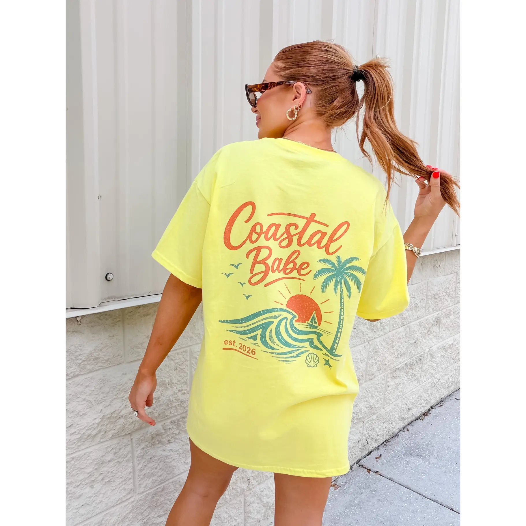 Seashell Graphic Top