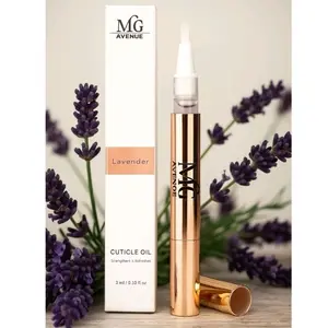 3ml Organic Lavender Cuticle Oil Pen - Nail Growth Formula, Non-Topical, Vegan, Mess-Free Application - Natural Nail Products for Manicure Repair