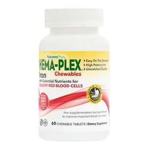 HEMA-PLEX® Iron Chewables 60 Tablets - Dietary Supplement