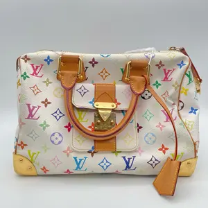 Pre-owned Louis Vuitton RL White Multicolor Speedy 30 21199101