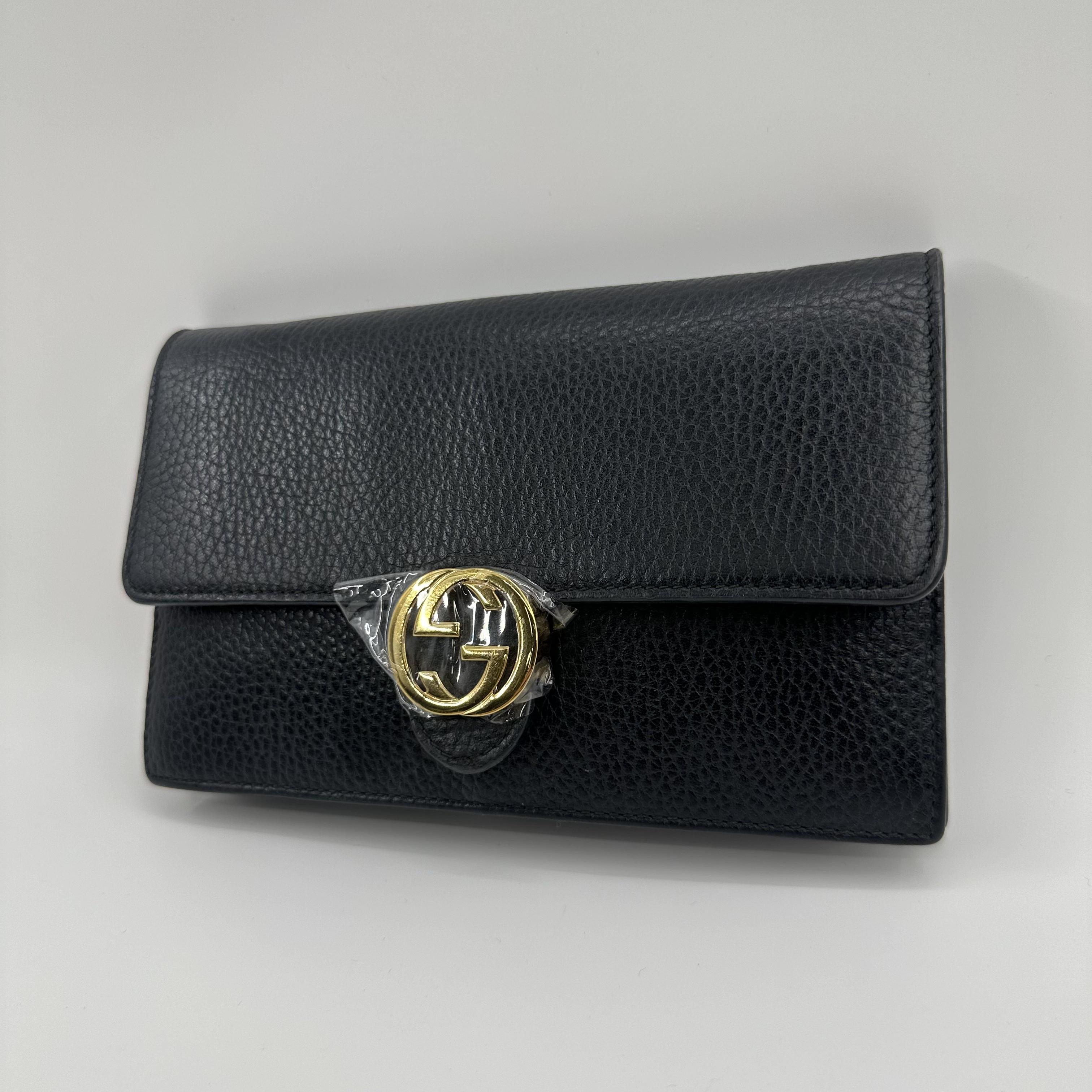 Pre-owned GUCCI leather handbag black