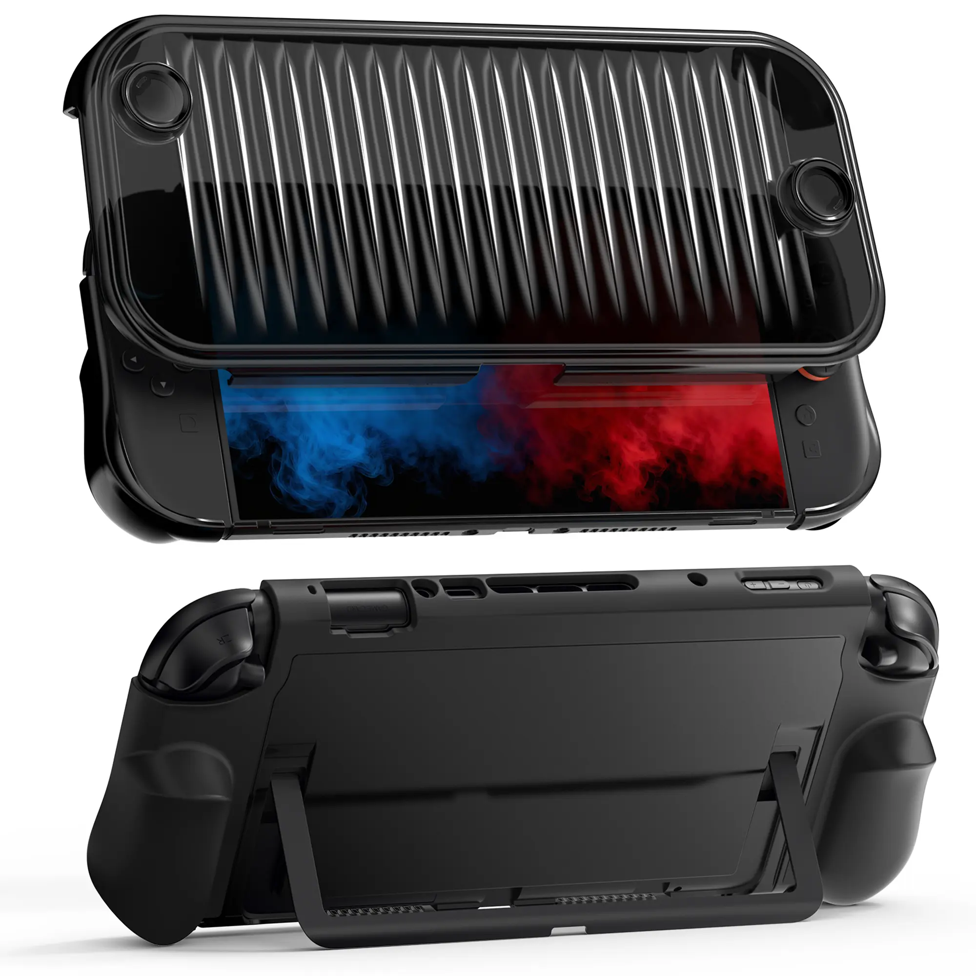 GeekShare All-in-1 Grip Protective Case for Switch 2 - Gaming Console Accessory with Full Front & Back Protection, Comfortable Handle, Enhances Usability, No Controllers Included