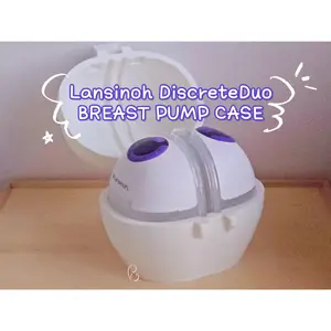Lansinoh Discrete Duo  Pump Holder | Compact Fridge Storage for Pumping Moms