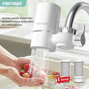 Vortopt ultrafiltration water tank faucet filter, fastflowing -400 gallon faucet installed tap waterfiltration system, NSF certified