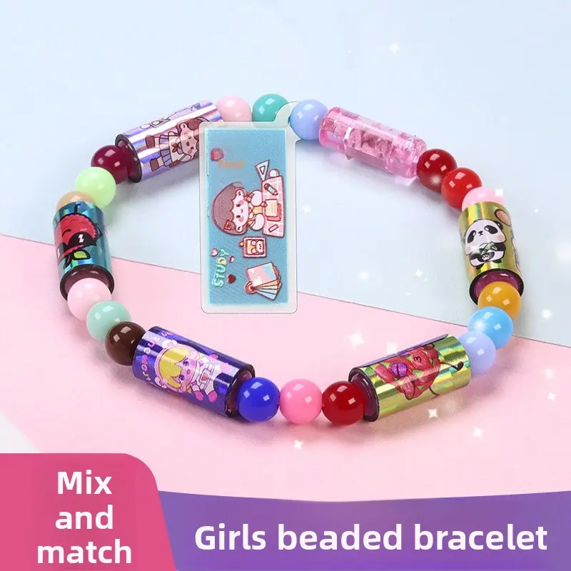 Sticker Bracelet for Girls and Children, DIY Blind Box, Sticker Beads, Sticker Bracelet Toy