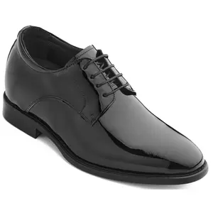 CALTO - Y7401 - 2.8 Inches Taller (Black) - Patent Leather Formal Dress Shoes