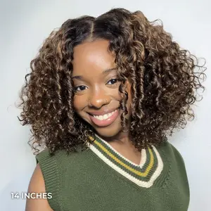 [NEW ARRIVAL] ISEE Wear Go Water Wave 7x5 Glueless Wig Ombre Highlight Brown Bob Pre-cut & Pre-plucked Wig #TikTokShopBacktoSchool#iseehairbeauty #SpringStatements