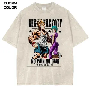 VEGUETA Y BULMA GYM Vintage Graphic Tee, DBZ Shirt, Retro 90s Anime Tee, Manga shirt, Unisex Streetwear Tee, cotton crewneck shirt, Gift for Anime Lovers