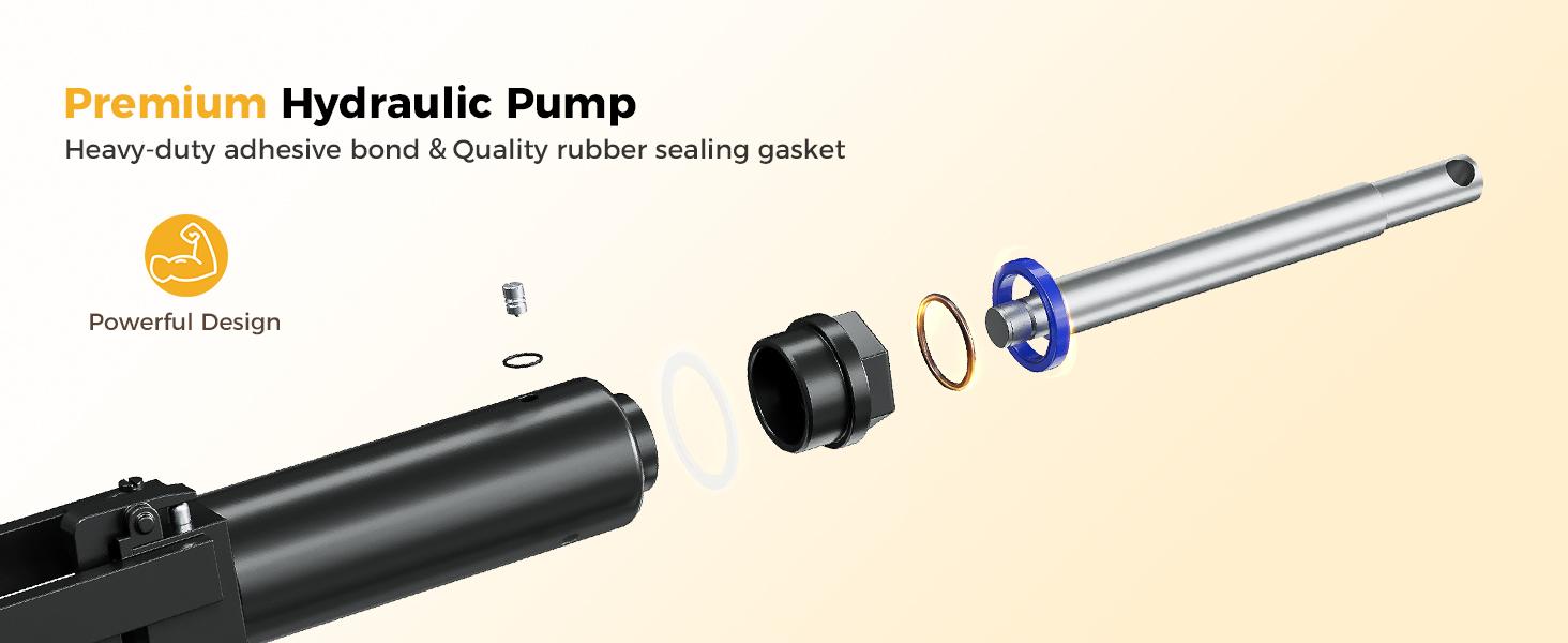 CAMMOO Foldable Hydraulic Lift Table Cart, 330lbs Capacity, 28.5" Lifting Height, Single Scissor Lift with Non-Slip Pad & Thickened Scissors Design for Material Handling and Transportation, Yellow