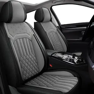Faux Leather Full Set Car Seat Covers, PU Leather Auto Protectors for Chevy Impala 2009-2020, Waterproof Easy-Install Car Seat Decorative Cushions, Automotive Interior Accessories for 2/5 Passenger Vehicles, Auto Seat Protectors, Seat Insert