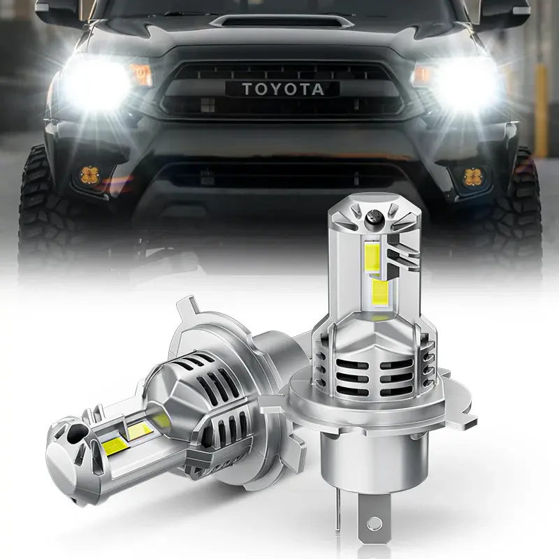 H4 9003 LED Bulbs Super Bright with Fan,LED Headlight 6500K Cool White,High Low Beam  , 5 Mins Installation,Pack of 2
