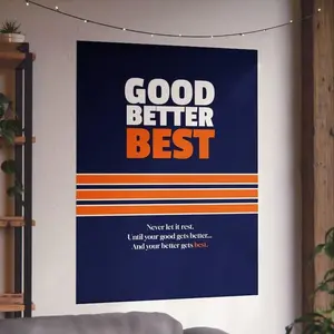 [CHICAGO FOOTBALL POSTER- SALES UPTO 50%] Good Better Best Poster - Chicago Bears Wall Decor