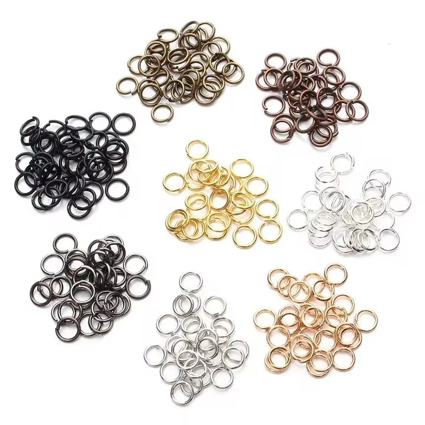 50-200pcs/lot 3-14mm Jump Rings Split Rings Connectors For Diy Jewelry Finding Making Accessories  Supplies