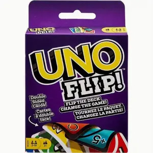 Uno Flip Card Game, 2-In-1 Combination Pack with 112 Cards, Party Game Cards, Includes Special Action Cards, Ideal for Adults & Teenagers, Perfect Gift