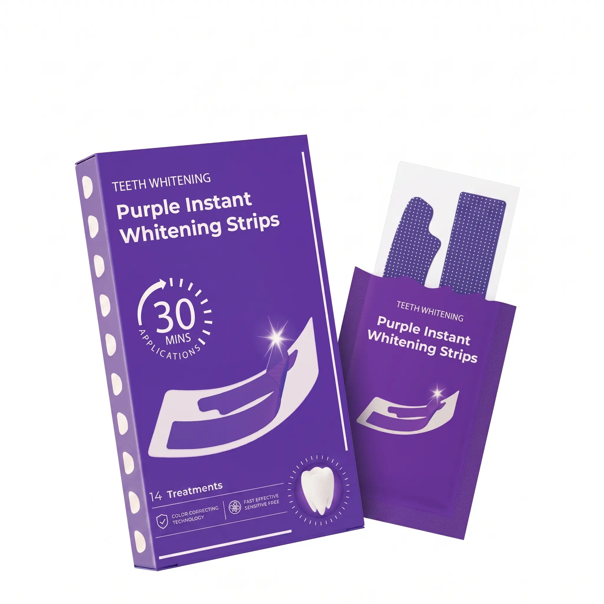 V34 Teeth Whitening Essence Mousse Toothpaste Purple Gel Set for Whitening and Brightening Oral