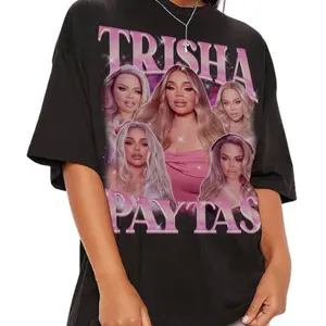 Trisha Paytas Homage T-Shirt,Vintage Trisha Paytas Bootleg Shirt,Unisex Cotton T-Shirt,Short Sleeve,Casual Streetwear,Menswear,Womenswear,Gift For Him And Her,Trisha Paytas Fan Gift