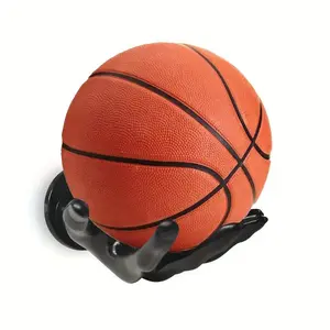 1-Pack 6.35cm Basketball Wall Mount Holder, Durable Polymer Storage Rack with Non-Slip Grip, / Sports Decor for Game Room, Ideal Gift for Basketball Enthusiasts, Display Rack