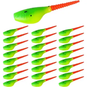 Crappie Lures Crappie Baits Kit Soft Plastic Lures for Crappie Trout Bass Panfish Bluegill 24 Packs
