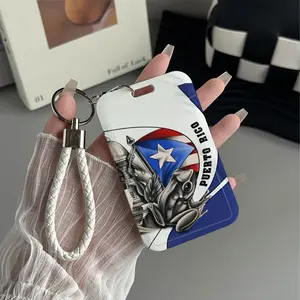 Pr Frog Pride Pattern Design Plastic Id Card Holder With Lanyard for Doctors, Nurses, Students-Bus Card Case, Campus Card Protector Perfect Halloween Christmas Gift