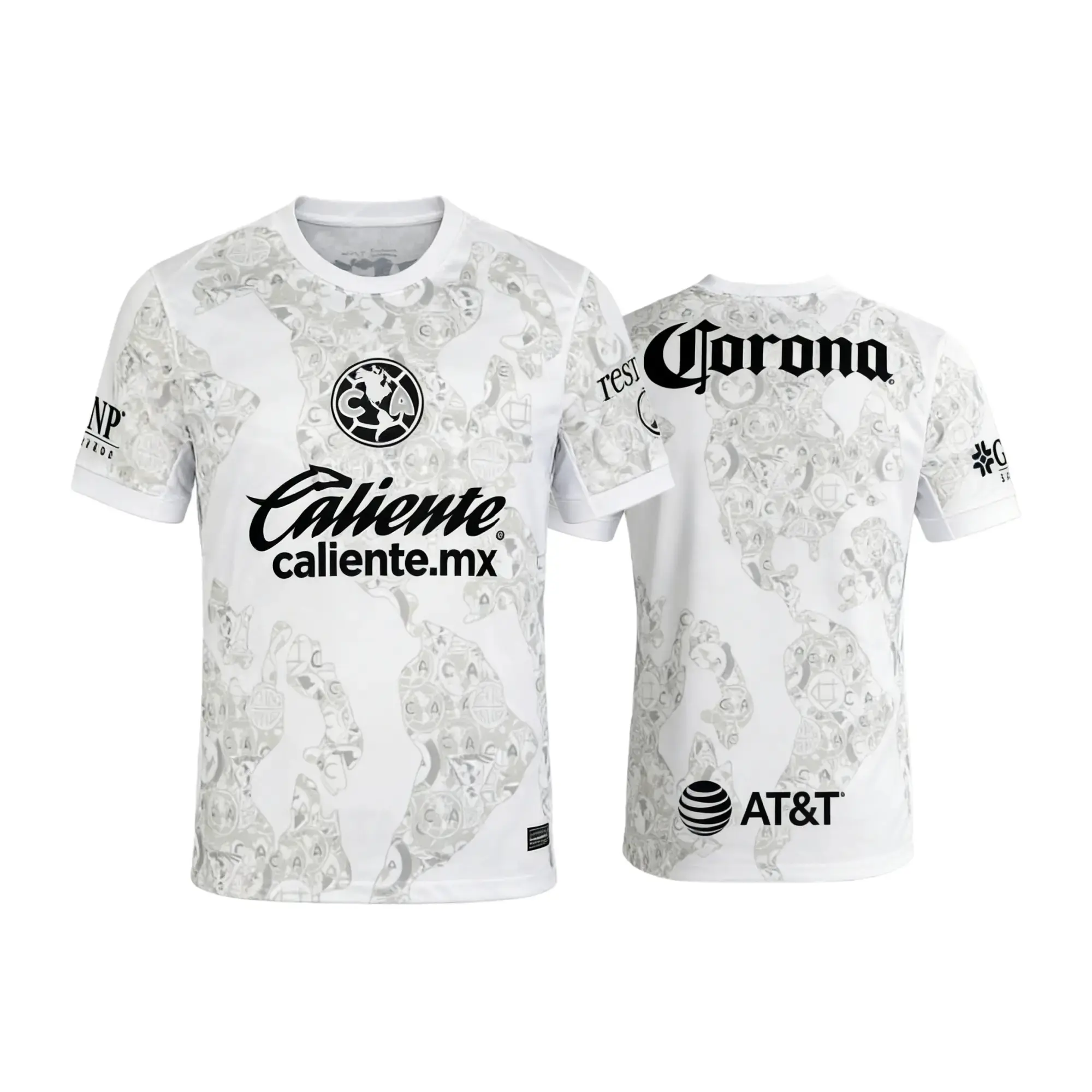 Club America Home Goalkeeper Soccer Jersey 2024 2025, Liga MX Fan Version Short Sleeve Football Shirt, White