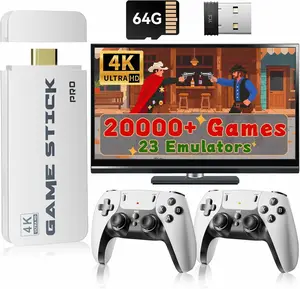 2026 New Upgraded RetroGame Console with 20,000+ Games,4K HDMl Output, Wireless Controller,  Game Emulator, Arcade Communication Stick