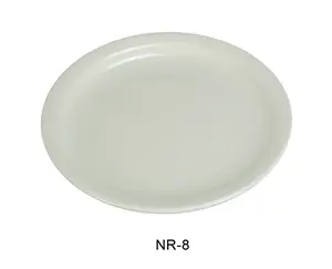 212 MAIN 9 in. Round Narrow Rim Normandy Plate - American White, Convenient Kitchen Products, Durable, Reliable Tableware, Pack of 24