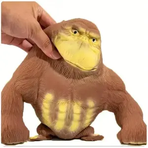 Squishy Monkey Toy,Stretchy Monkey Squeeze Toy,Elastic Stretchable,Gorilla Stretchy Fidget Toys for Anxiety Relief ADHD for Kids & Adults
