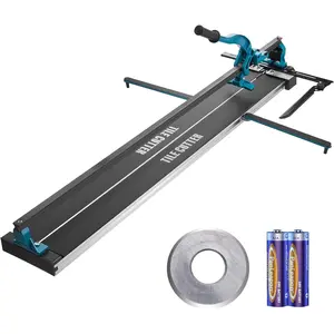 Manual Tile Cutter, 48 inch, Porcelain Ceramic Tile Cutter with Tungsten Carbide Cutting Wheel, Infrared Positioning, Anti-Skid Feet, Durable Rails for professional installers or beginners