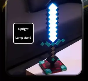 Diamond Sword Lamp, 7 dynamic lighting modes, phase and music response, wall-mounted or tabletop decoration