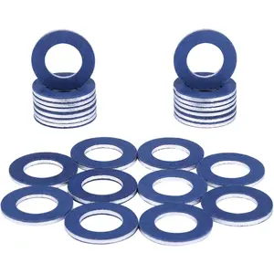 (24 Pcs) Aluminum Oil Drain Plug Gaskets For Toyota For Lexus For Scion Crush Washer Seals Replaces 9043012031
