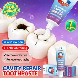 ZKRICARO Anti-Cavity Repair Toothpaste FDA Approved Tartar Removal Enamel Strengthening Toothache Relief Caries Repair Teeth Whitening
