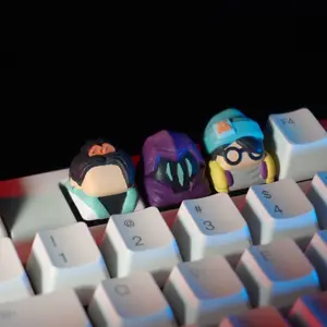 Shadowy And Whimsical Sage Game Keycaps, 3D Character Figure Keyboard Caps, Individual ESC Keycap for Gaming Gifts for Mechanical Keyboards, Compatible with Cross-Axis, Birthday Present