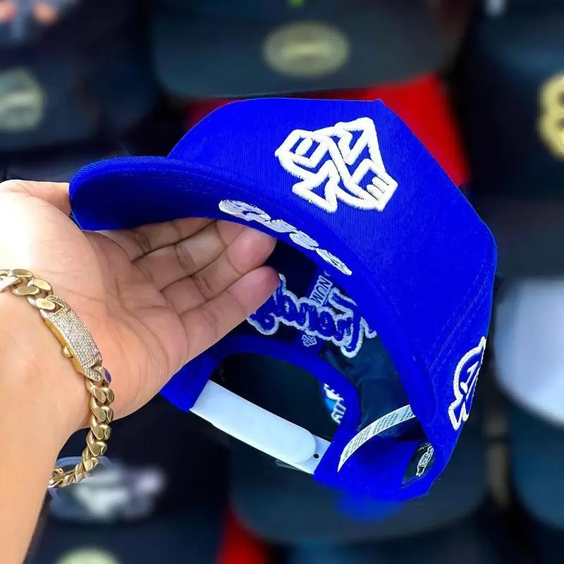 New Era Los Angeles Dodgers Blue Snapback Cap Embroidered Adjustable Baseball Hat Streetwear Unisex