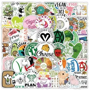 Vegan Sticker 100PCS Pack