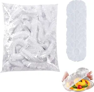 300 Pcs Plastic Bowl Covers,Plastic Covers For Bowls,Bowl Covers For Bread Proofing,Bowl Covers Elastic,Plastic Food Covers,For Kitchen Dining Plate Bread Proofing Food Storage Covers,