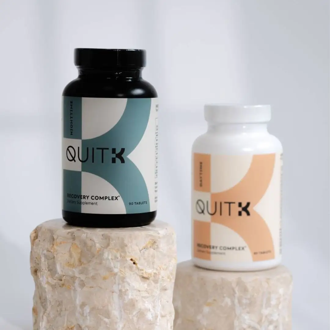 QUITK Relief Supplement Day & Night Formula for Mood Energy Detox & Sleep Support 30 Day Supply 180 Tablets Dietary Healthcare Magnesium High-Quality