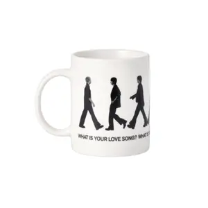 Bangtan "What Is Your Love Song?" Minimalist Ceramic Mug, 11oz - Purple Heart Army Gift, Arirang Concert Inspired Coffee Cup