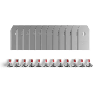 Segway Navimow Carbon Steel Durable Double Edge Cut Blade Assembly Plus, 12 Blades+12 Screws, Compatible with Navimow i105N, i110N