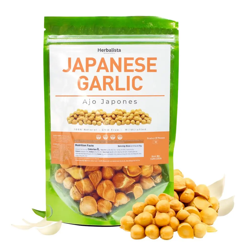 Herbalista Ajo Japonés (Japanese Garlic) 2oz (56g) – Premium Whole Cloves | All-Natural & Additive-Free