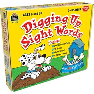 212 MAIN Digging Up Sight Words Game - Educational Gaming Activity, Learning Tool for 6+ Age Kids