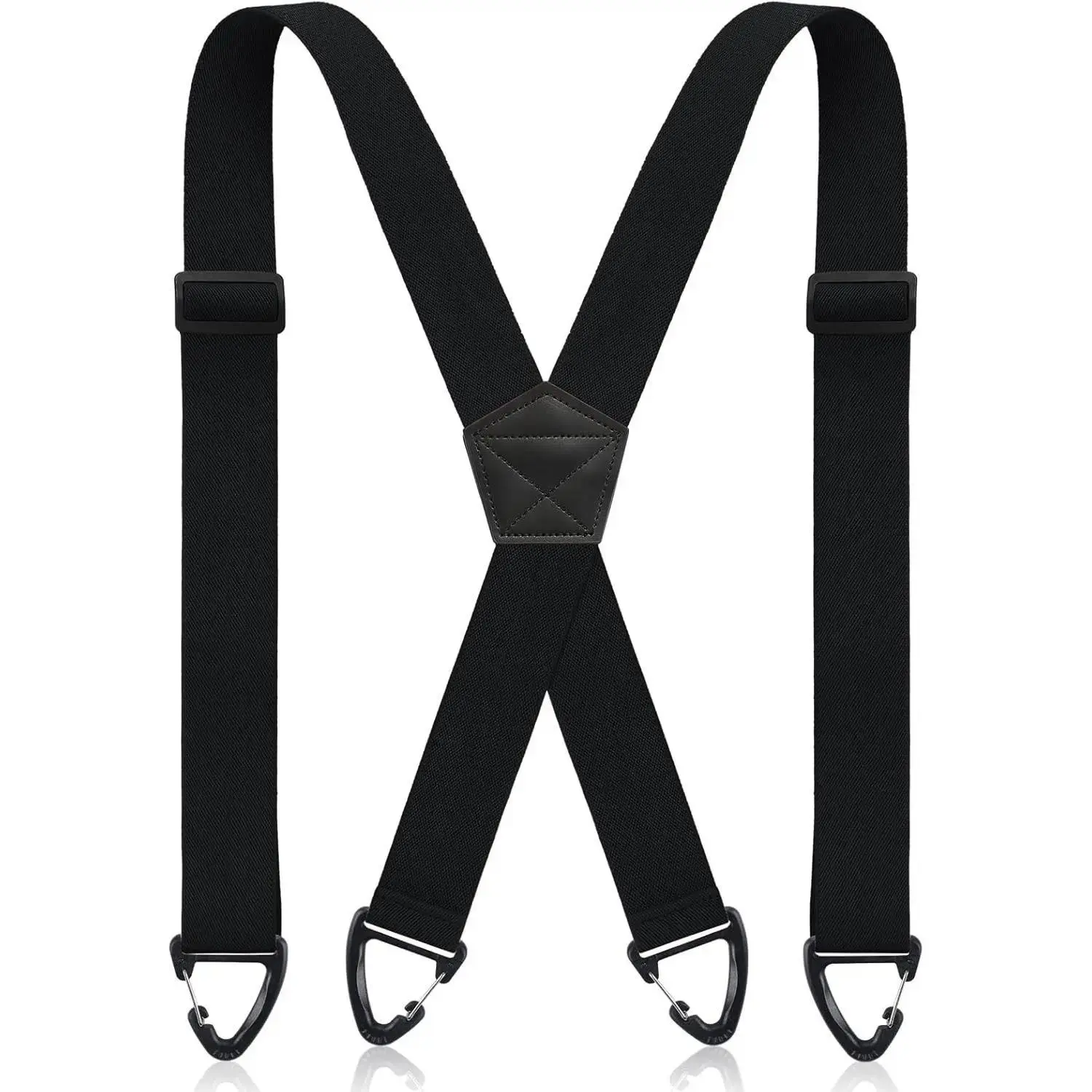 X Back Hidden Suspender 1.5 Inches Under Clothing Heavy Duty Work Suspenders for Men Women