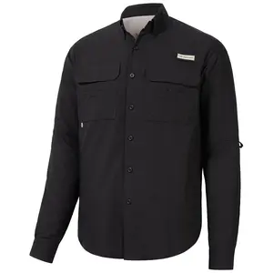BASSDASH Men's Performance Fishing Shirt Button Down Long Sleeve UPF 50 Quick Dry FS21M
