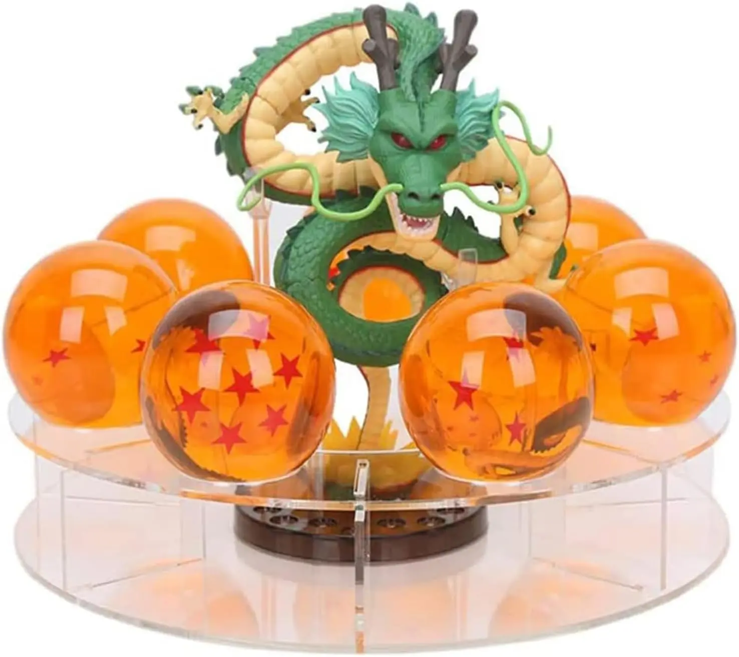 Dragon Z  Model Set Includes a Dragon Sculpture, 3.6cm Crystal Ball, Base and a Gift Box. Home Decoration and is Also a Suitable Gift for Halloween and Christmas